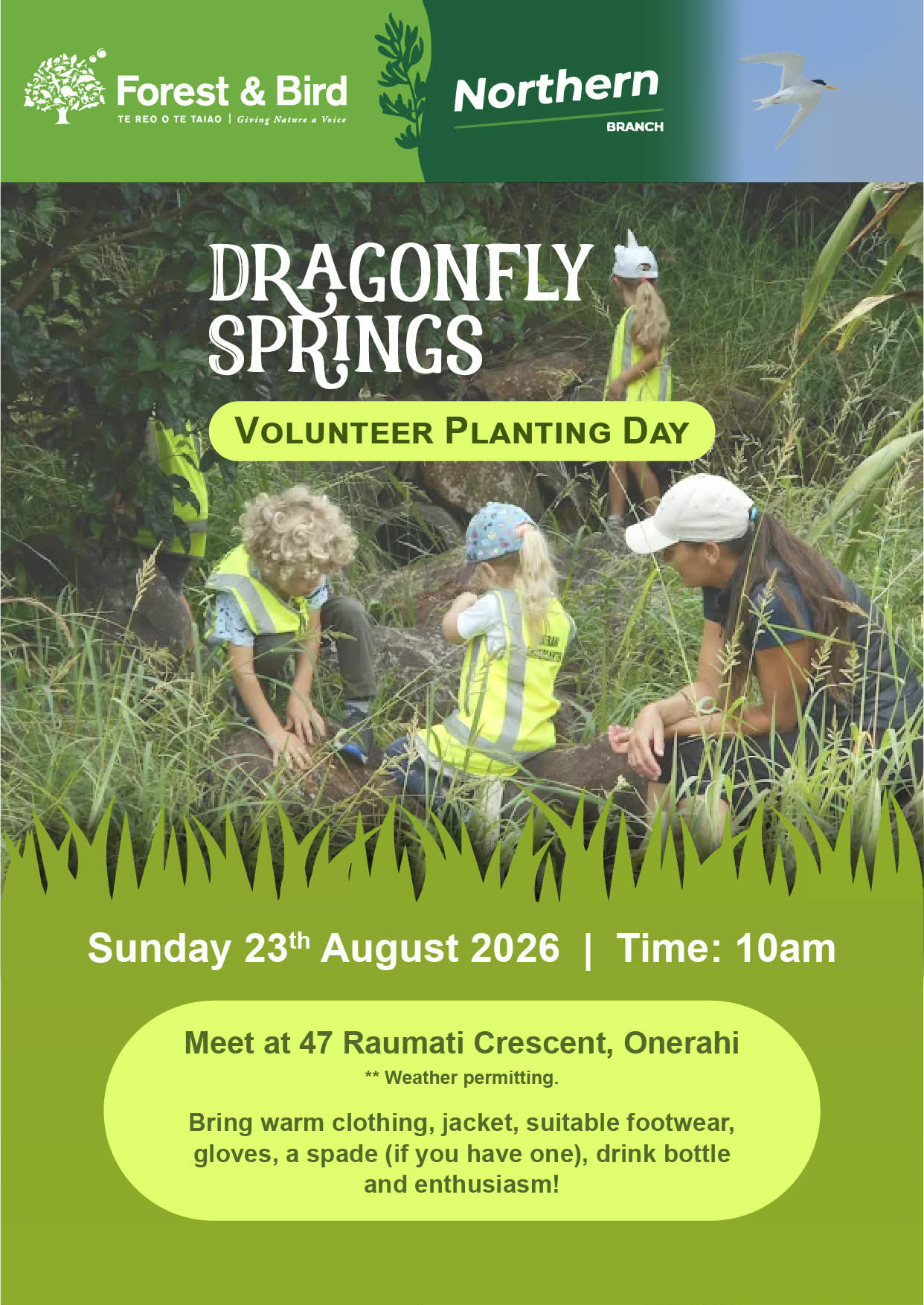 poster showing event details which are also in text